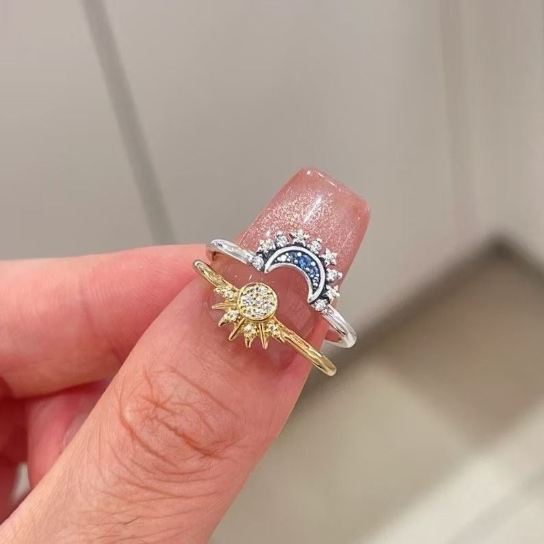 Anillo "Sol y Luna" + Box de regalo