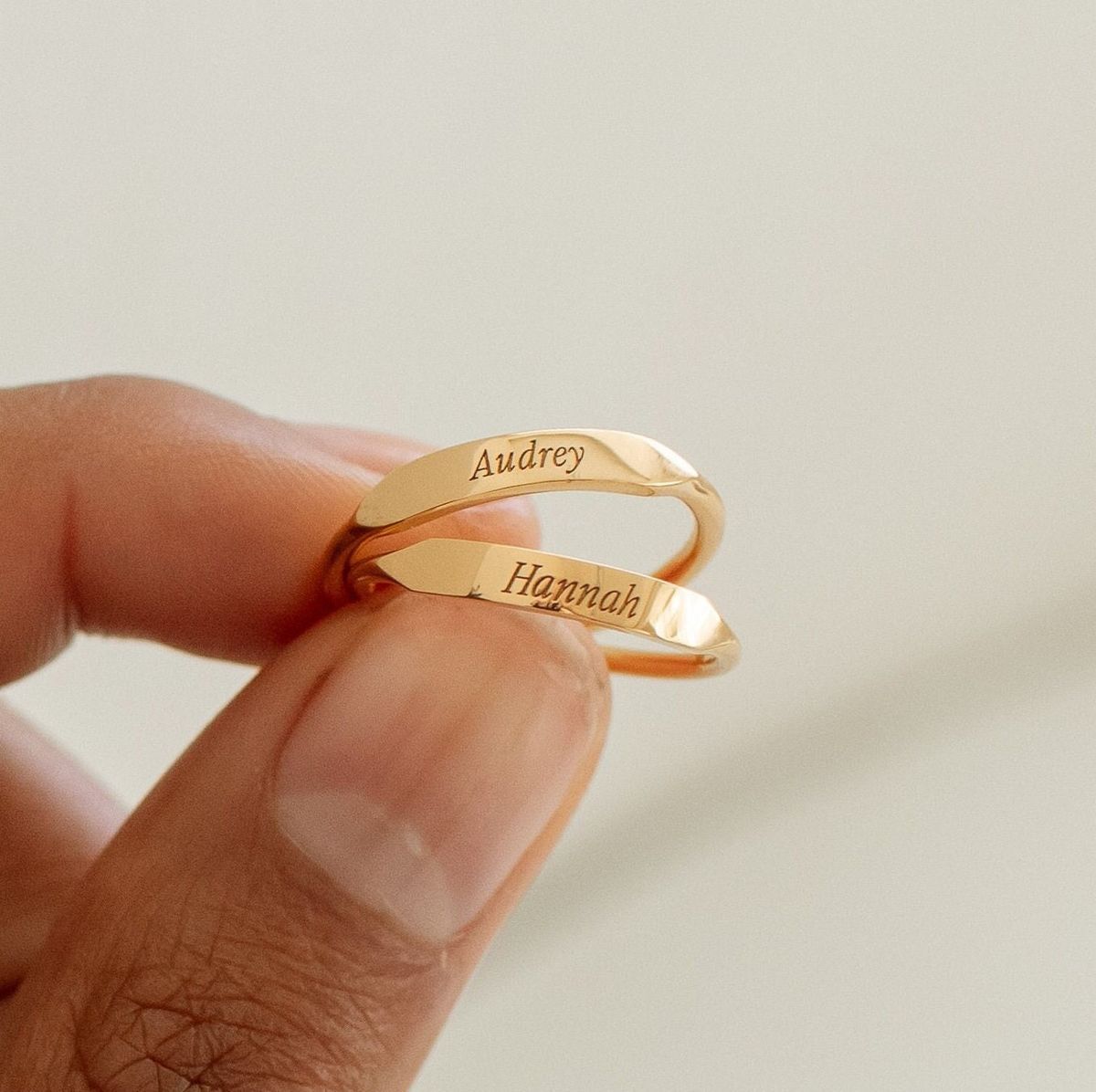 “Nuestra Promesa” Anillos personalizados + box de regalo