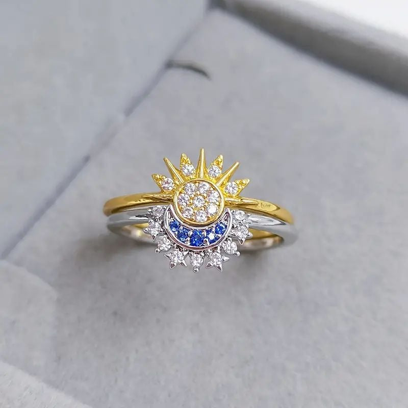Anillo "Sol y Luna" + Box de regalo