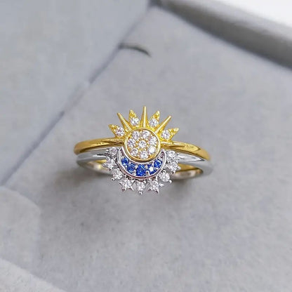 Anillo "Sol y Luna" + Box de regalo