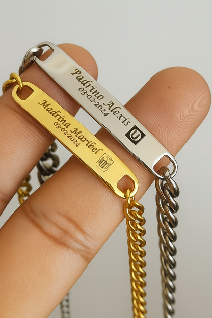 "Línea del Recuerdo" pulsera personalizada + box de regalo
